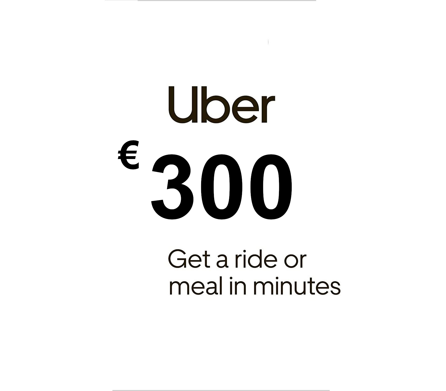 

Uber €300 NL Gift Card