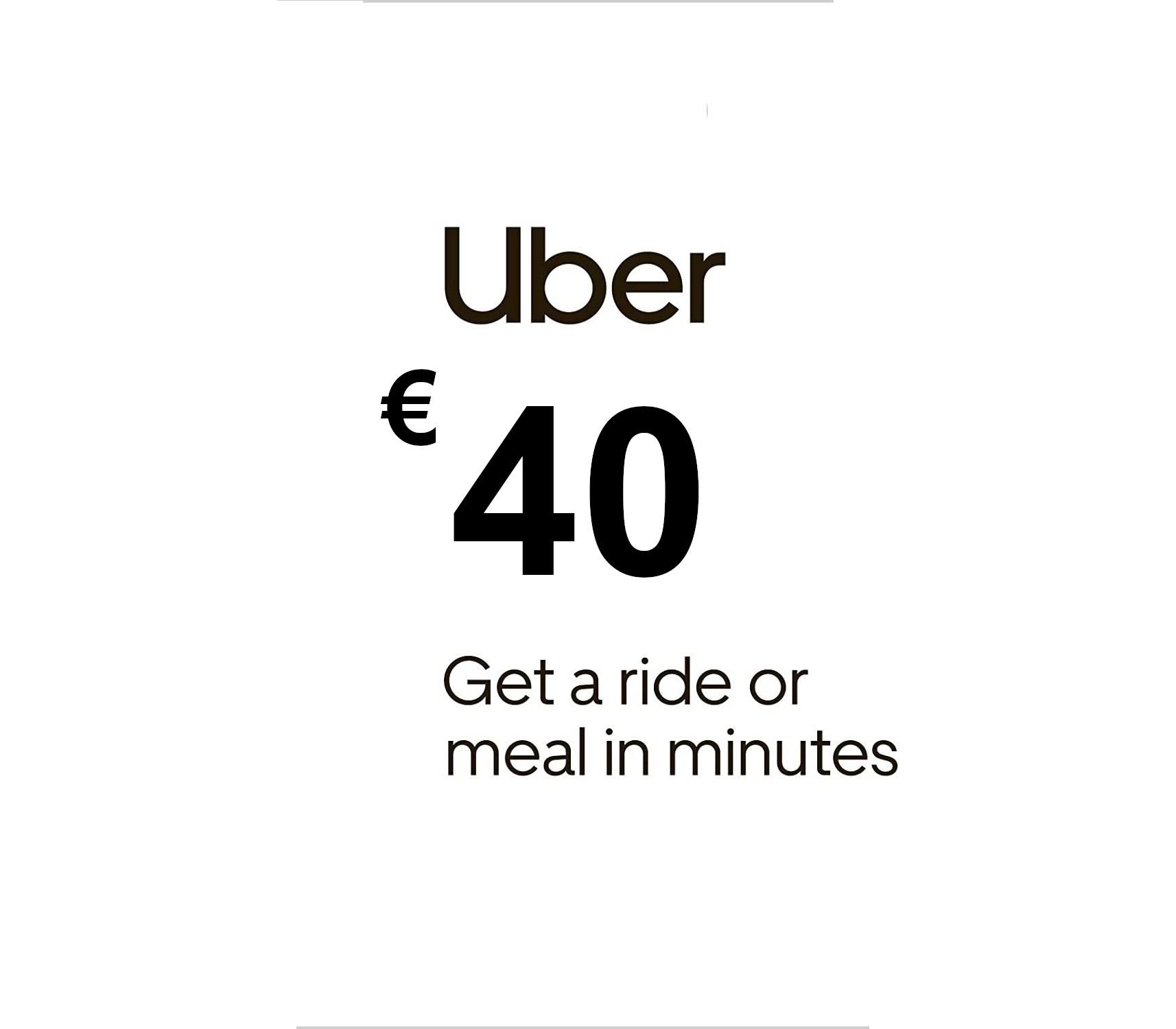 

Uber €40 IT Gift Card