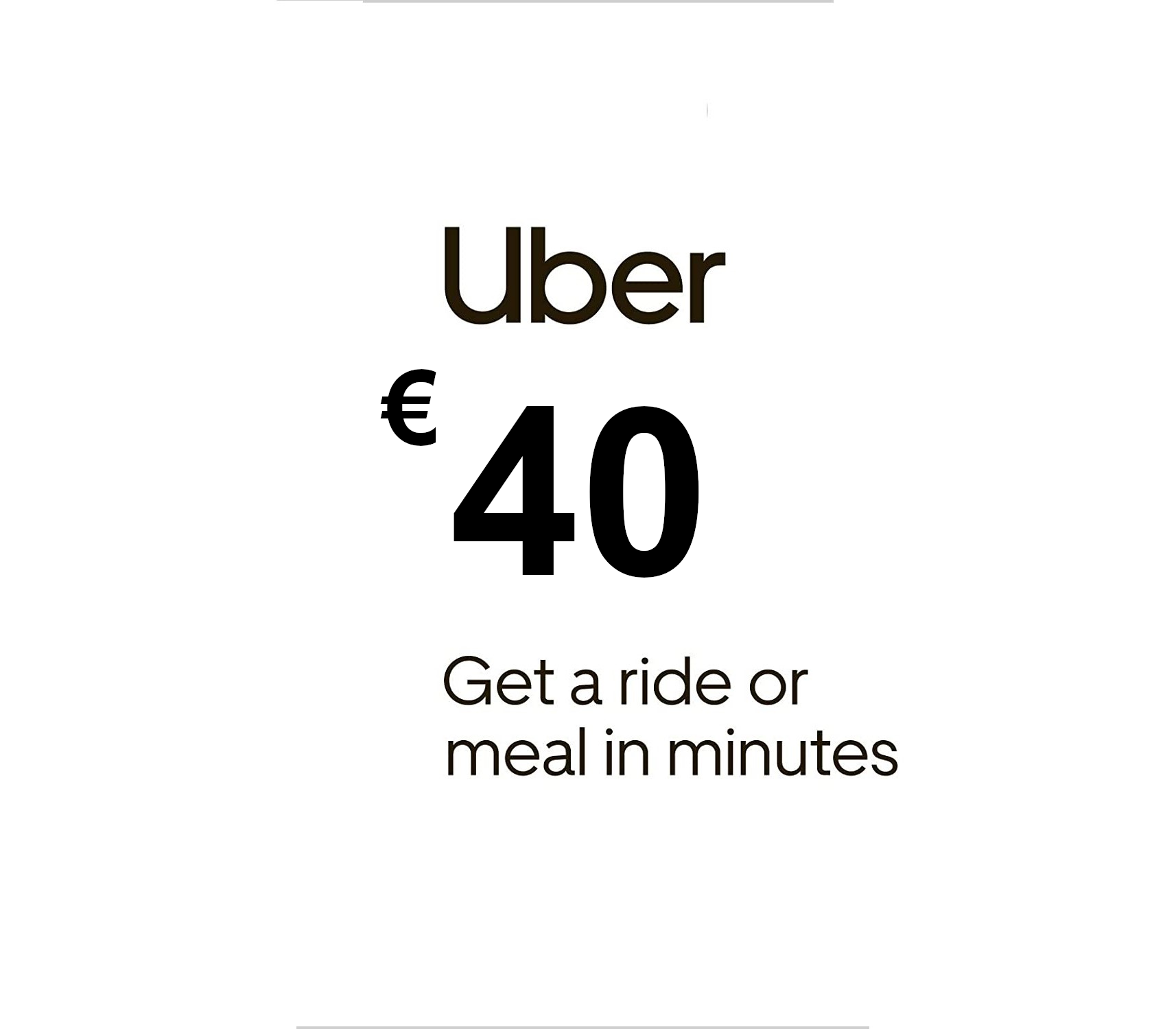 Uber €40 NL Gift Card