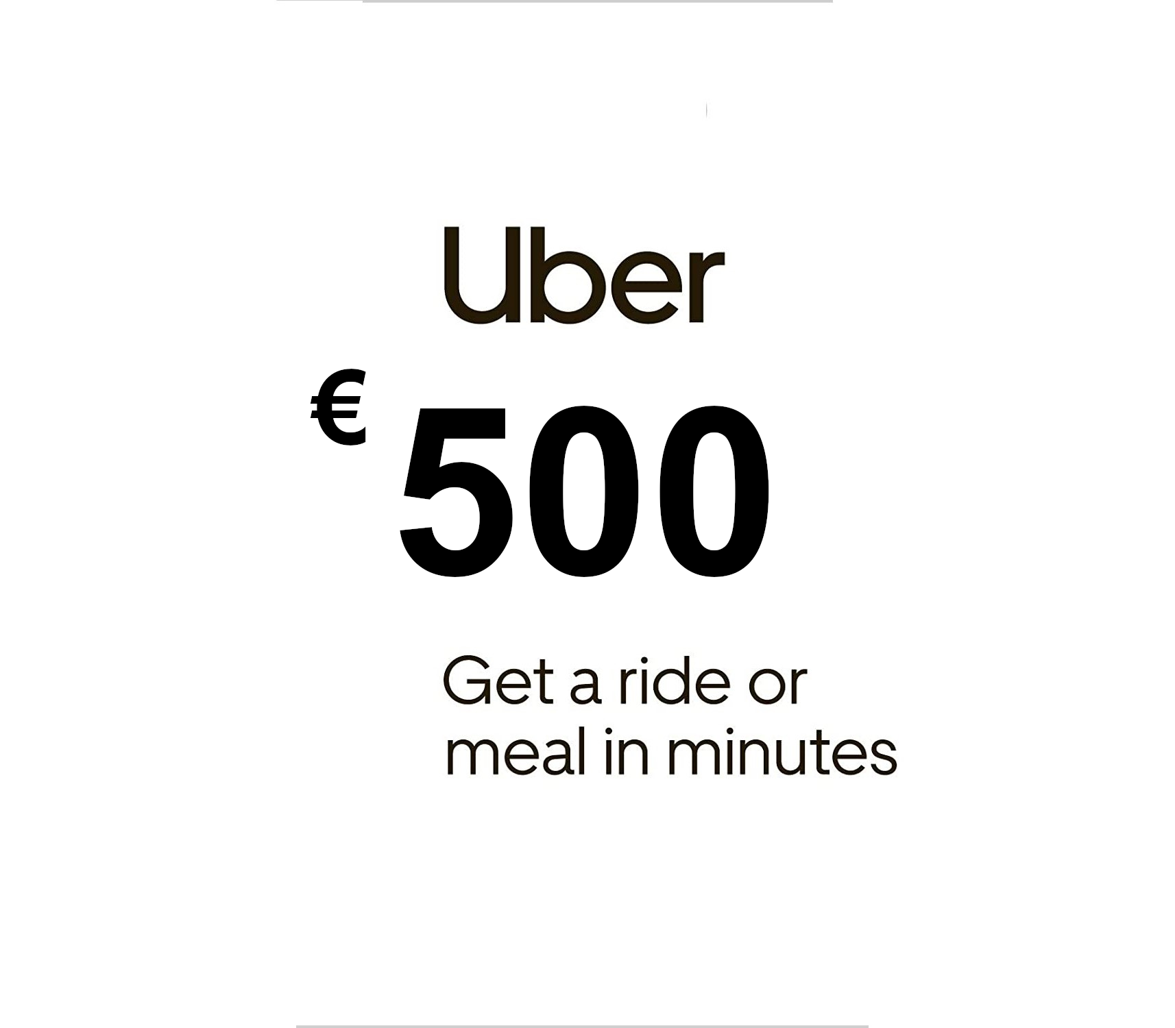 

Uber €500 NL Gift Card