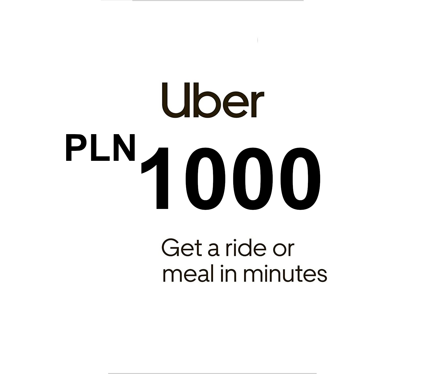 Uber Zł1000 PL Gift Card