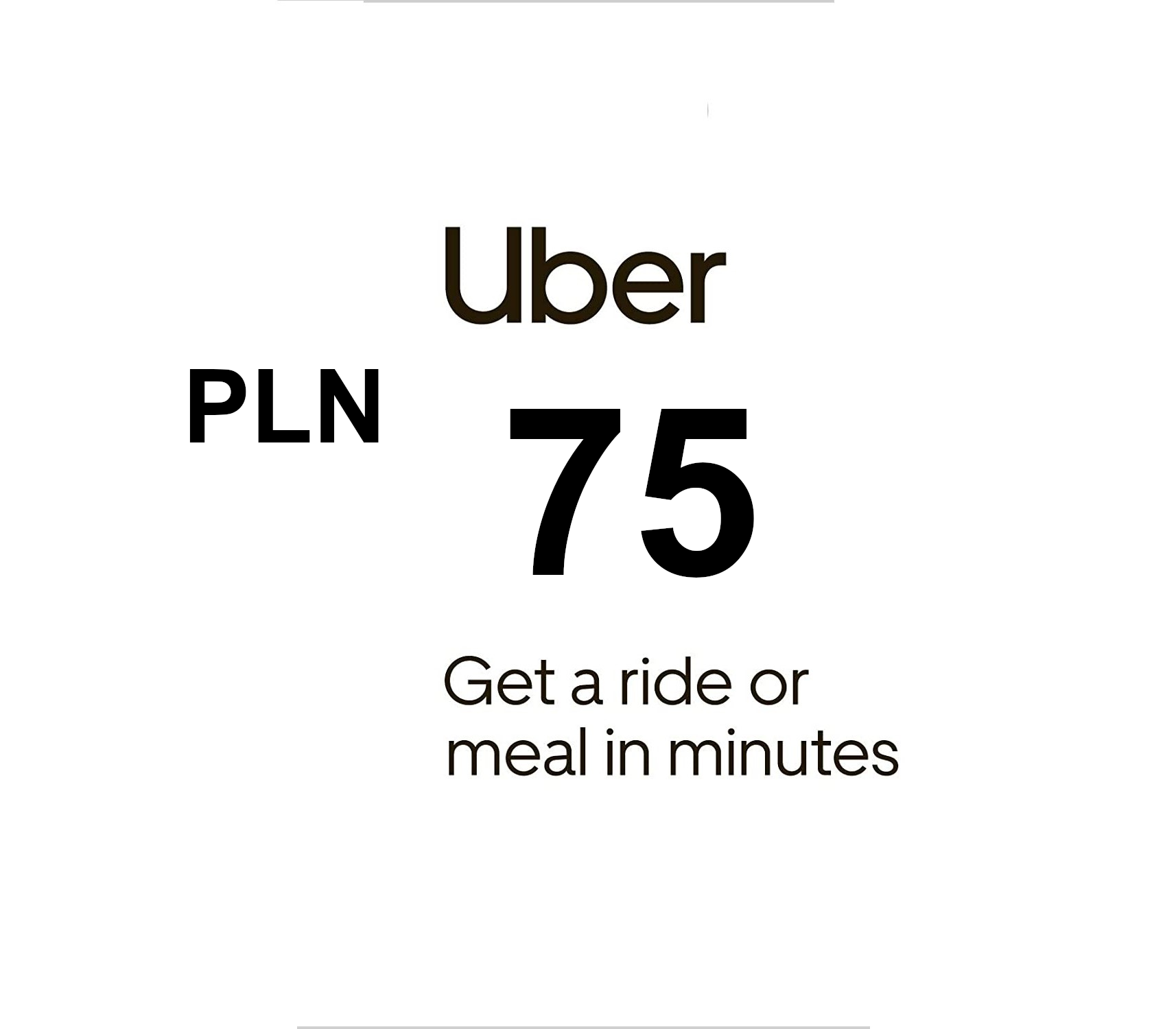 Uber Zł75 PL Gift Card