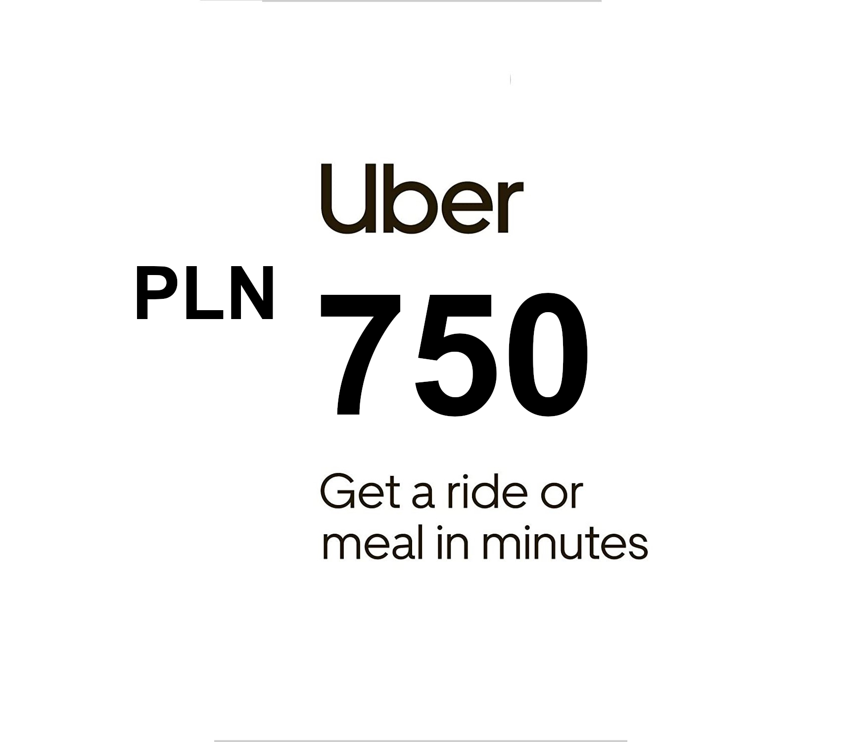 

Uber zł750 PL Gift Card