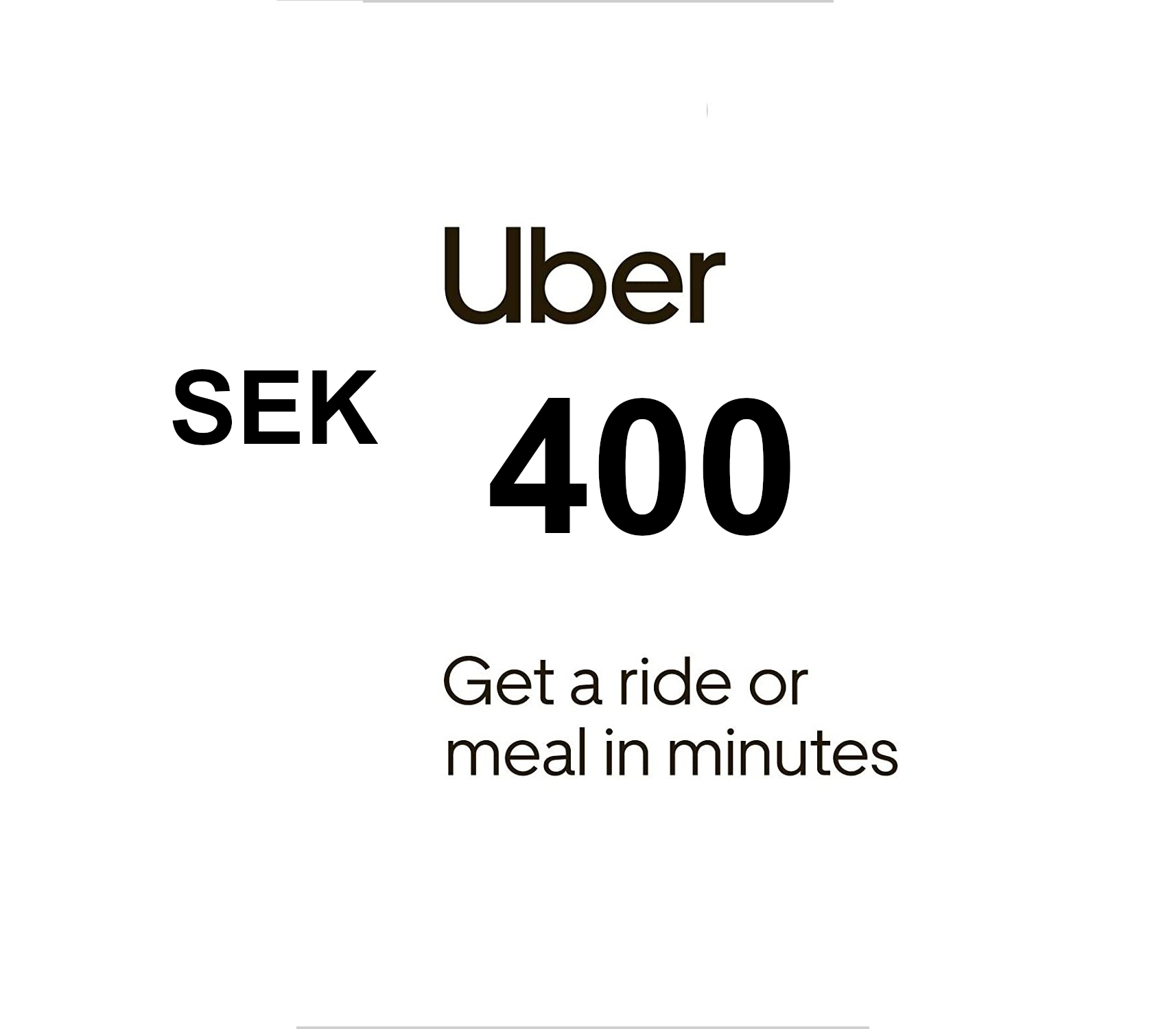 

Uber 400 SEK Voucher SE