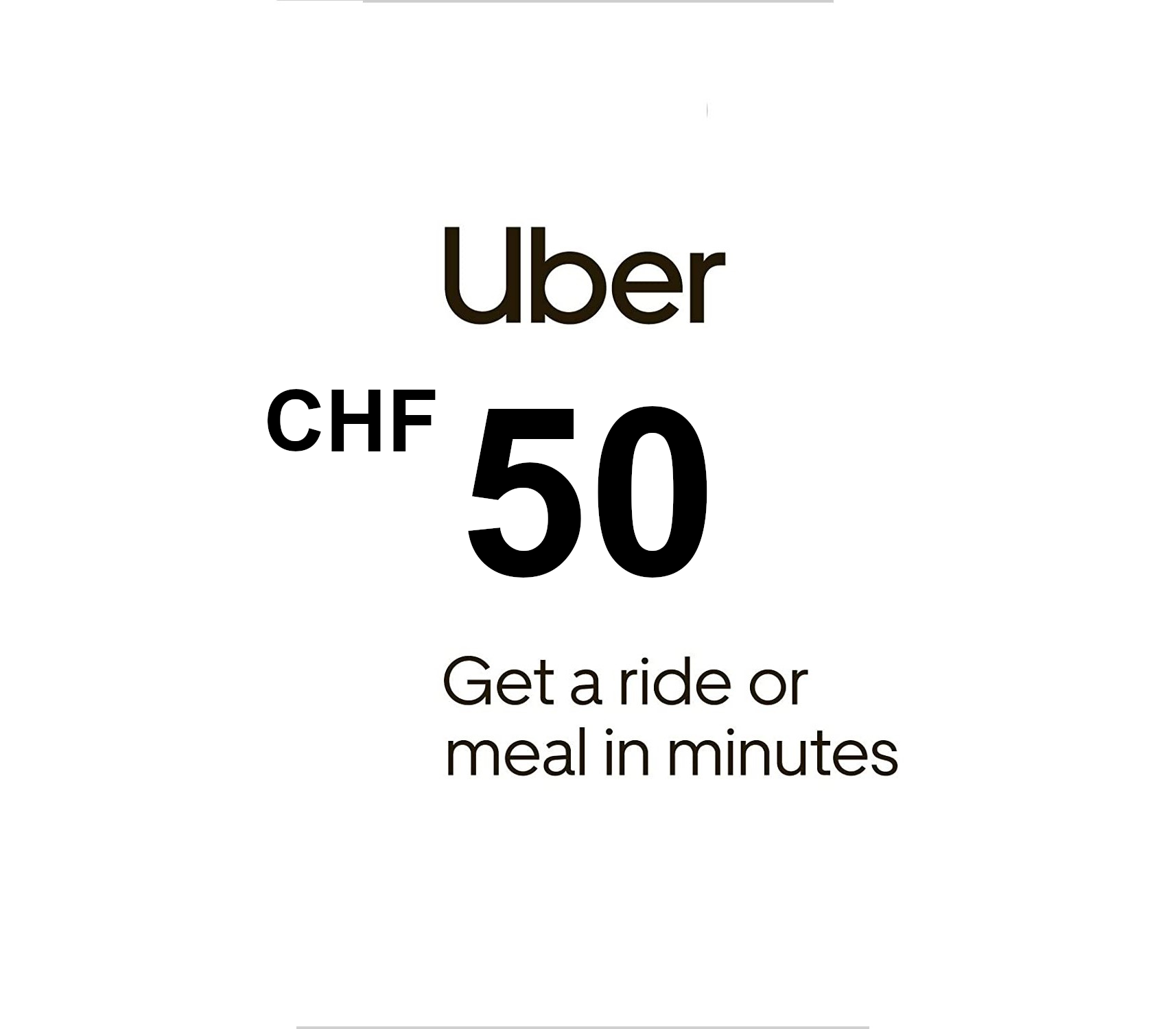 

Uber 50 CHF CH Gift Card