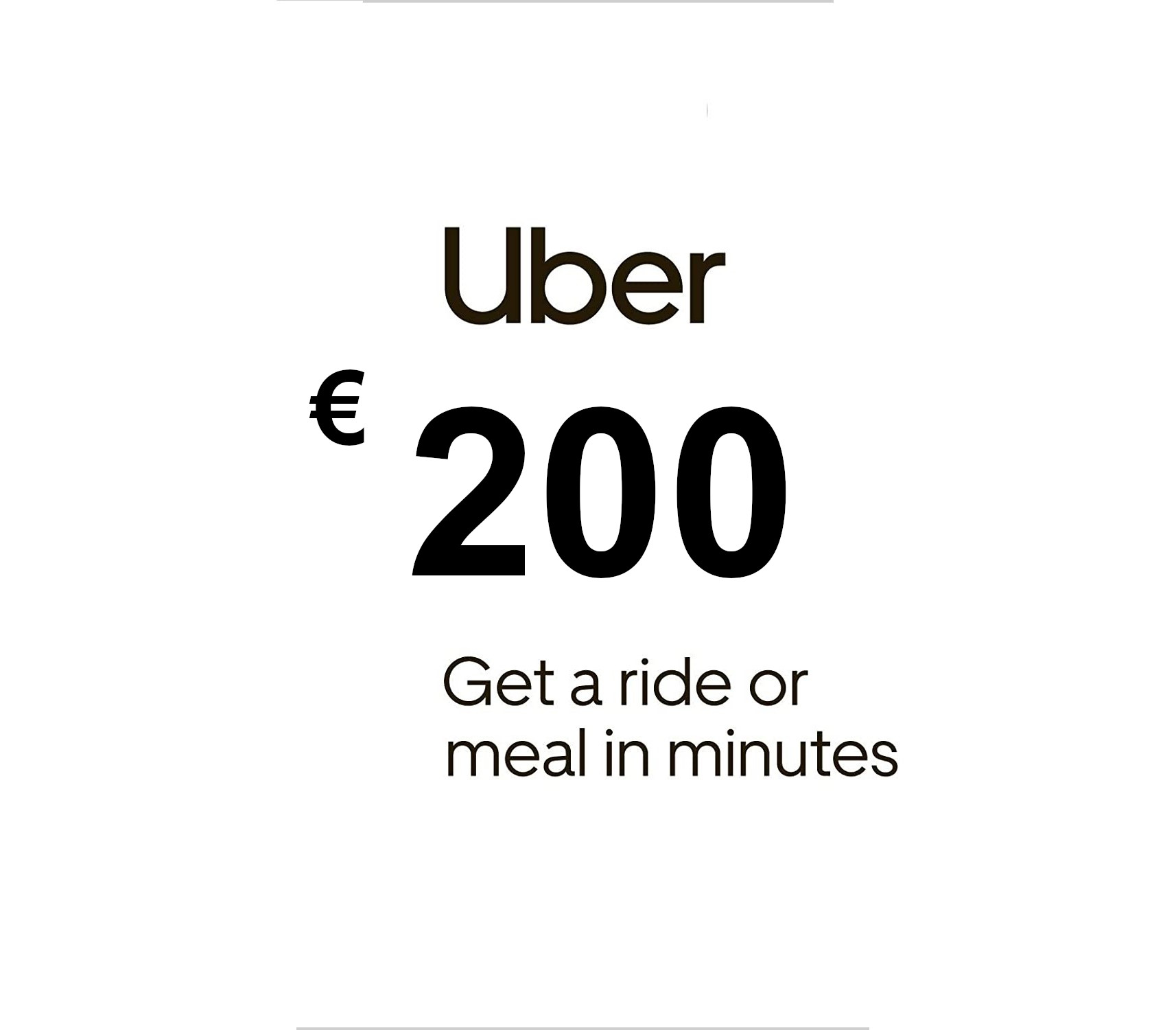 

Uber €200 FR Gift Card