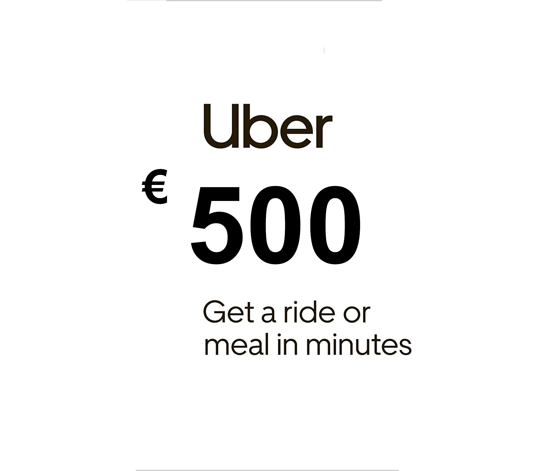 

Uber EUR 500 Gift Card DE