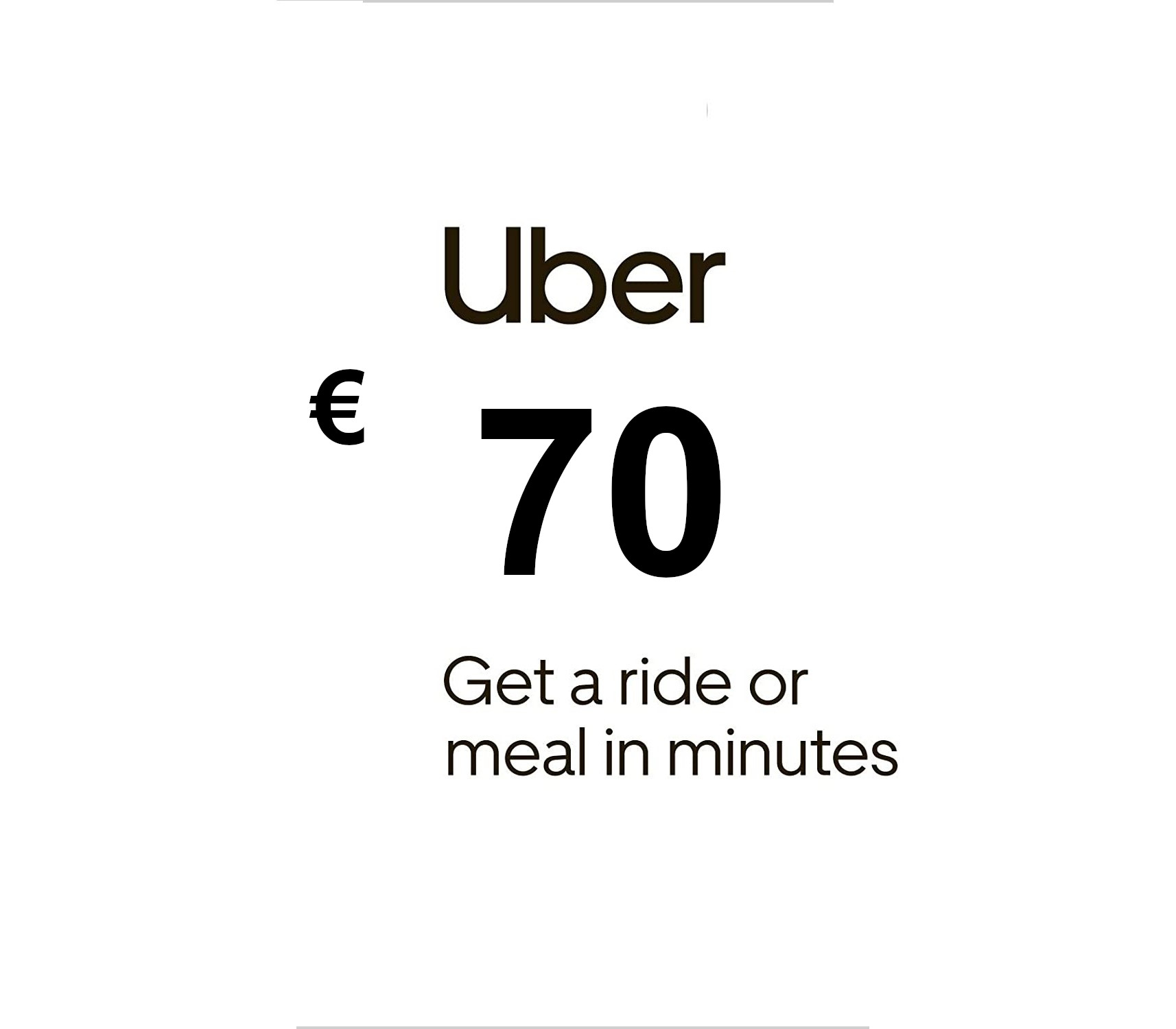 Uber €70 FR Gift Card