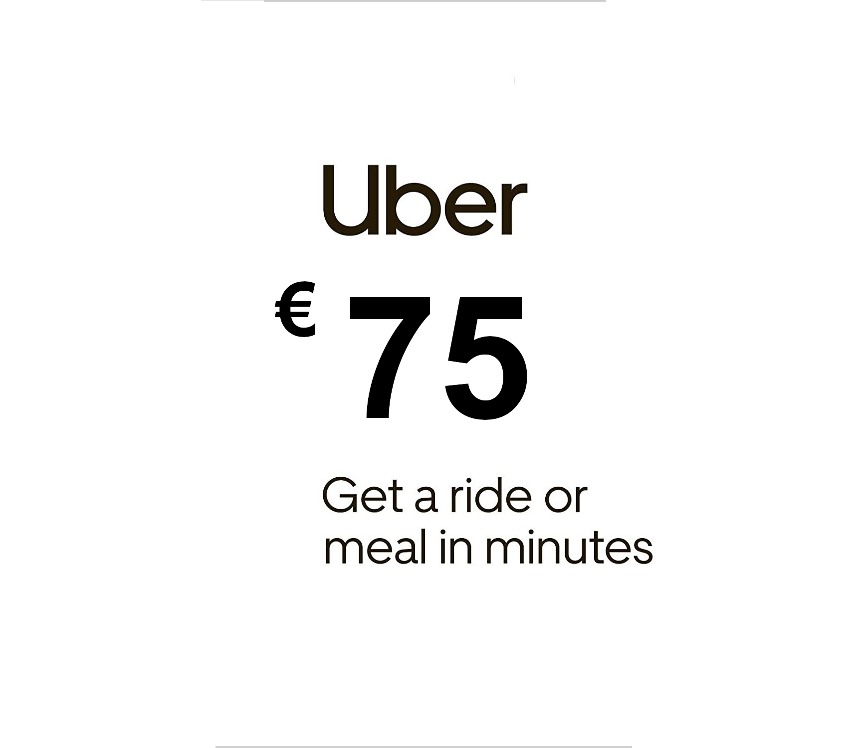 

Uber €75 DE Gift Card