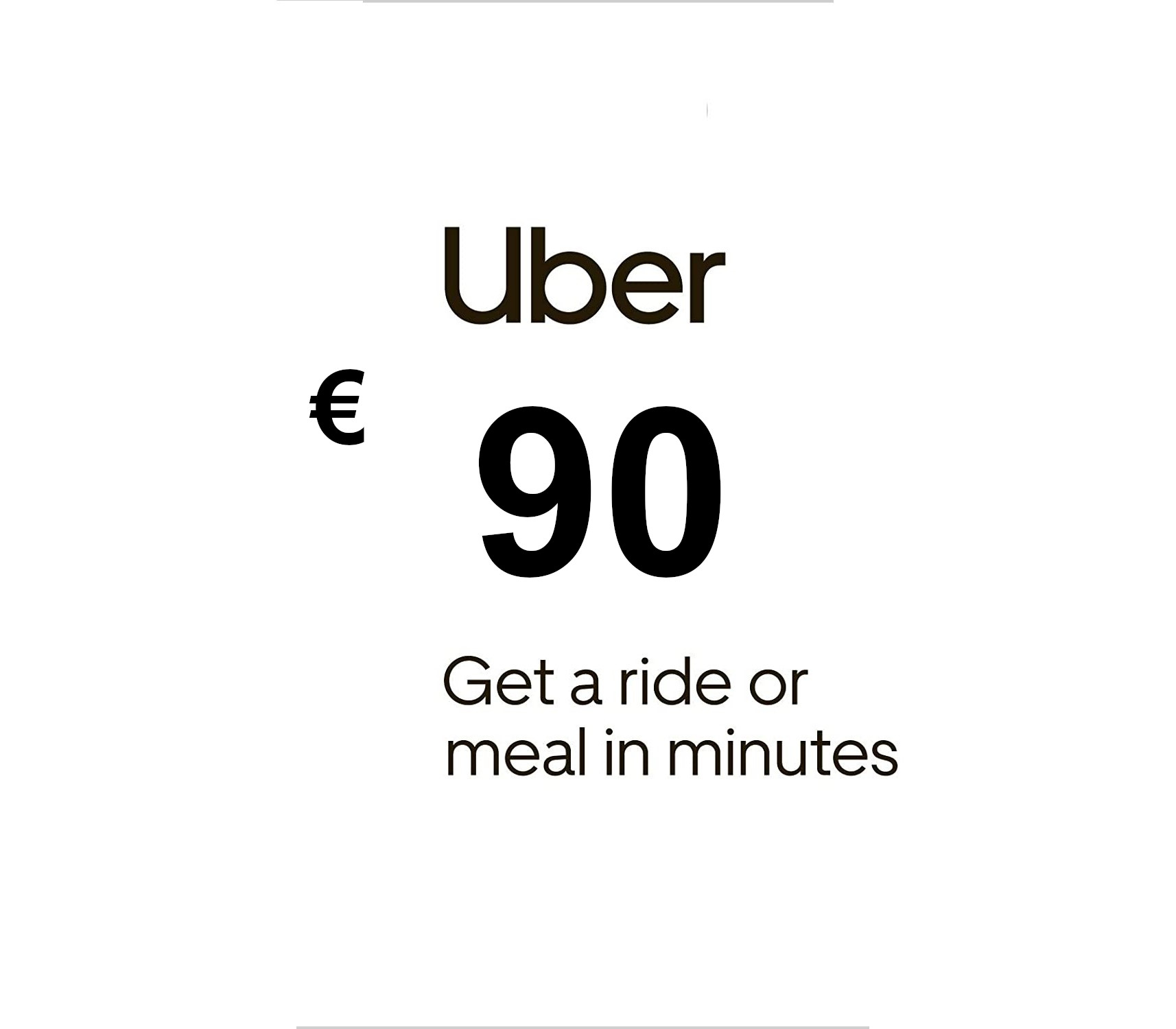 Uber €90 FR Gift Card