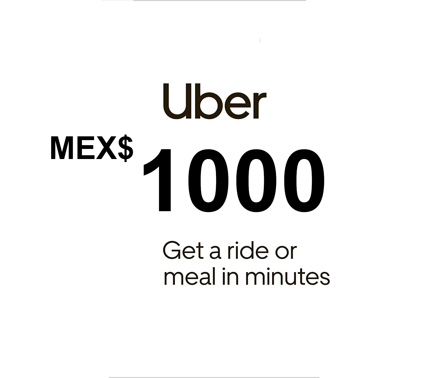 Uber MEX$1000 MX Gift Card