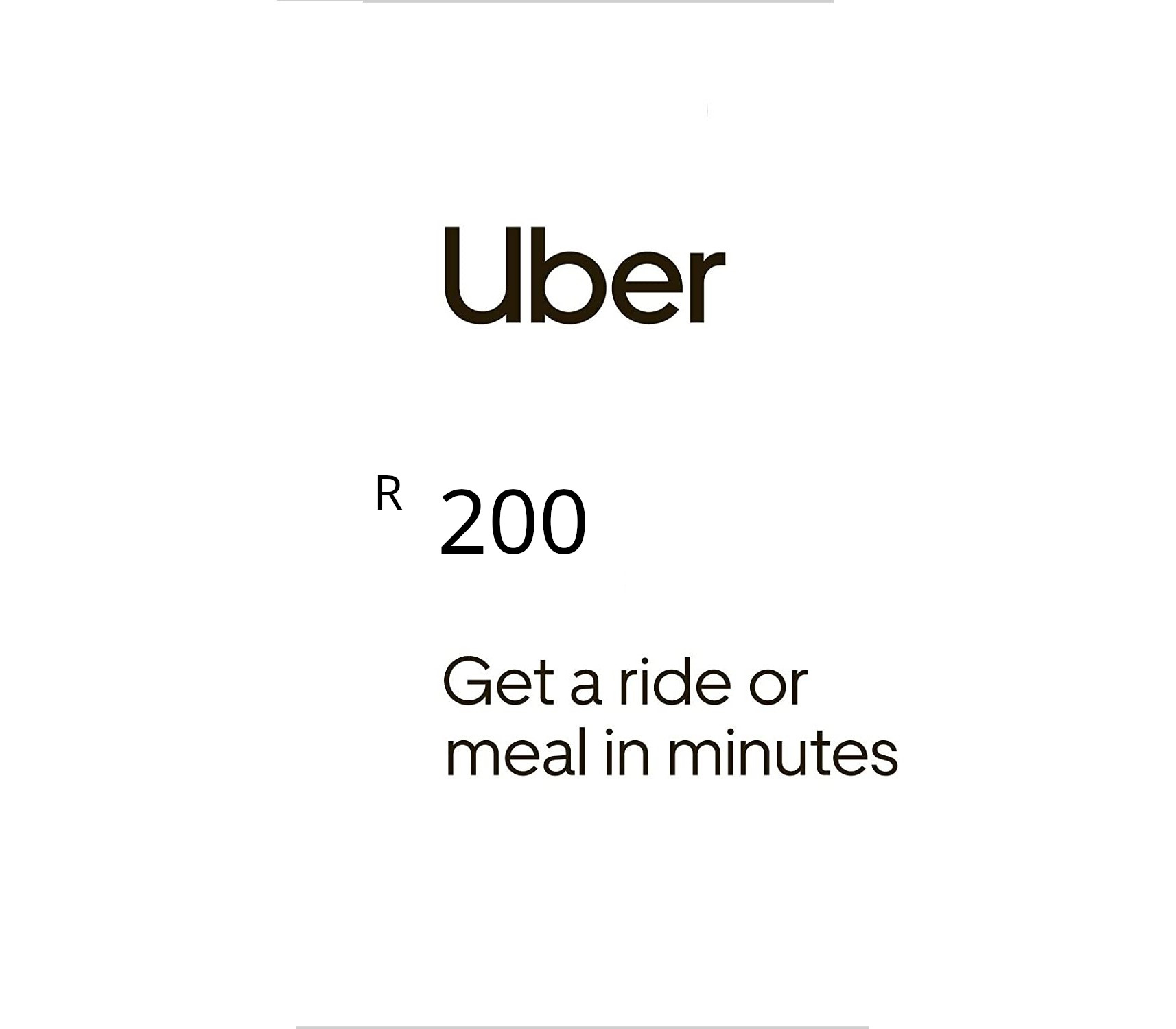 

Uber R500 ZA Gift Card