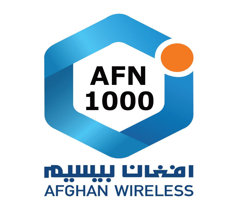 

Afghan Wireless 1000 AFN Mobile Top-up AF