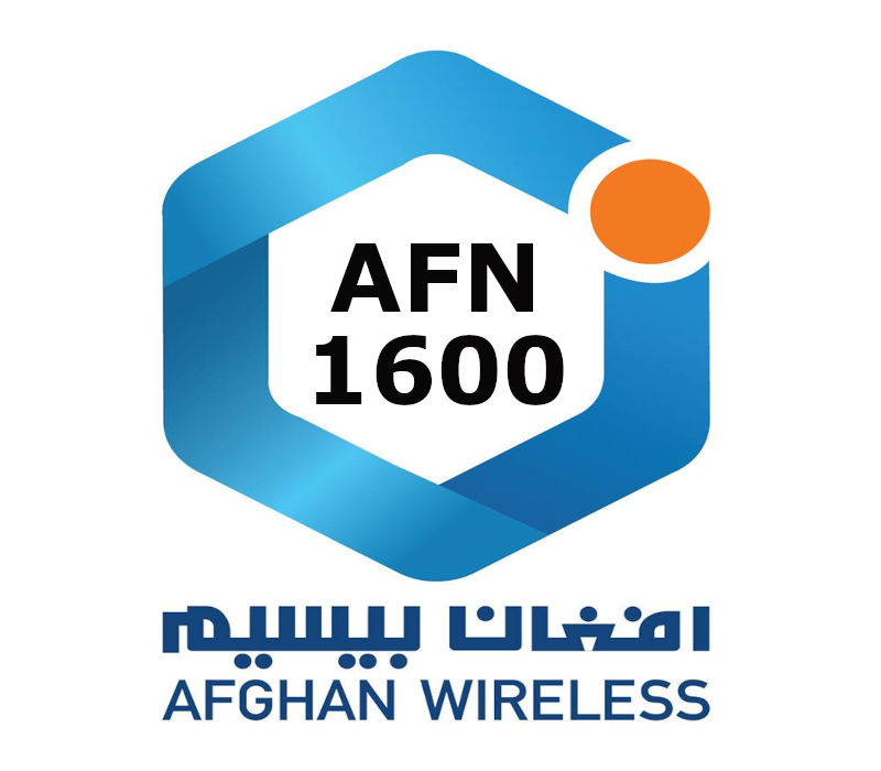 

Afghan Wireless 1600 AFN Mobile Top-up AF