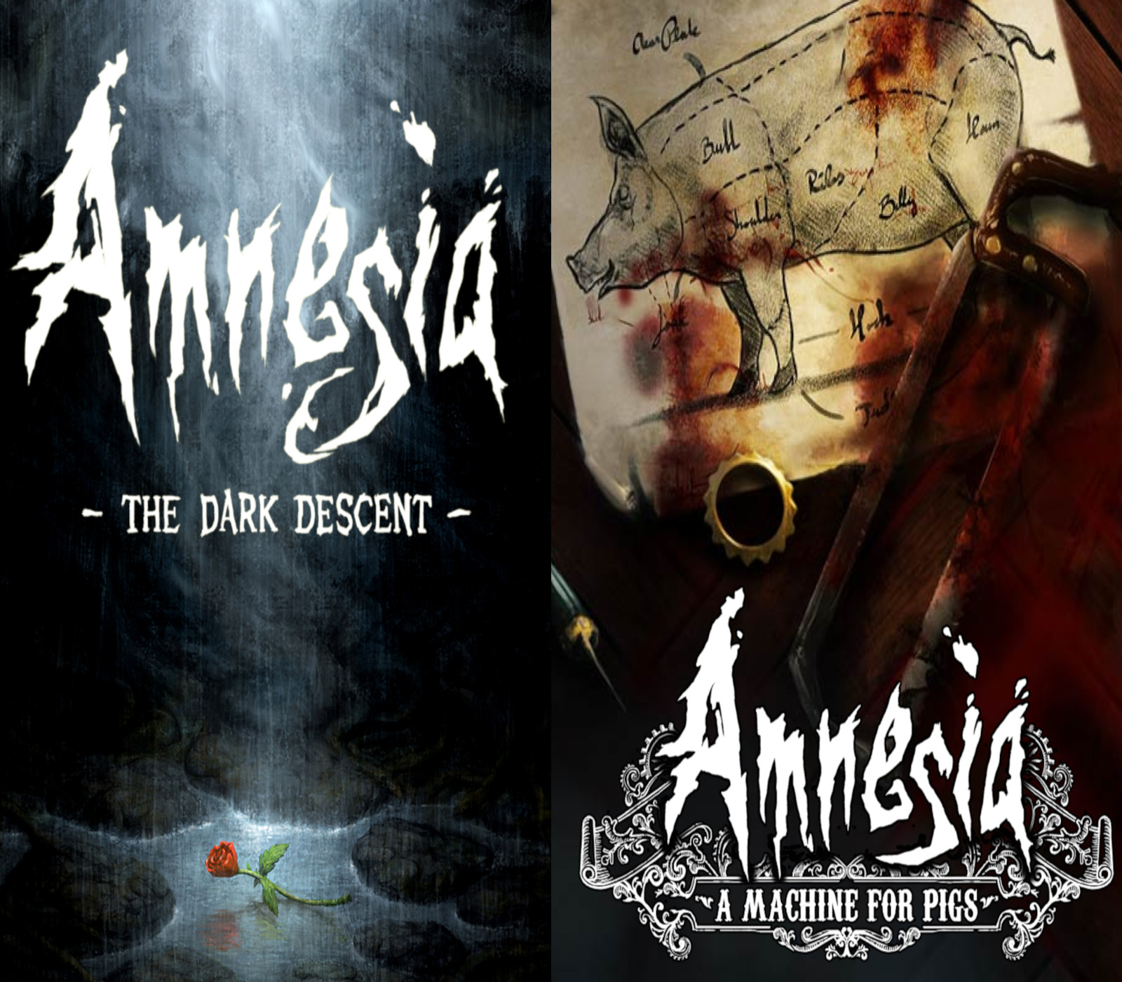 Amnesia: The Dark Descent + Amnesia: A Machine for Pigs Steam