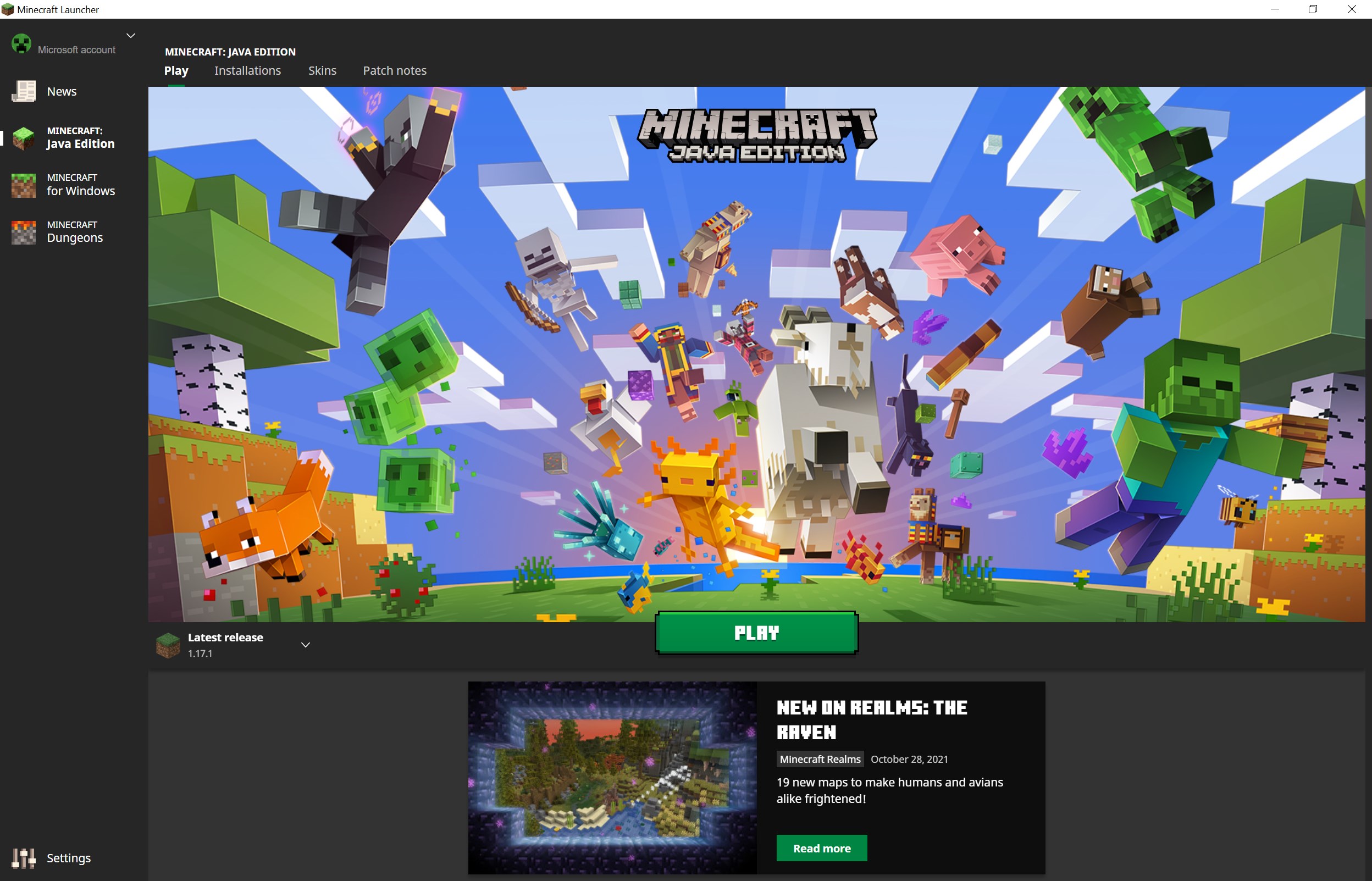 Minecraft: Java & Bedrock Edition For PC Mojang Account