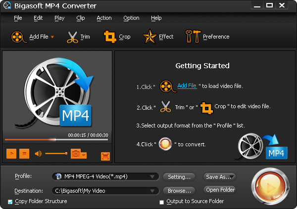 Bigasoft MP4 Converter PC CD Key