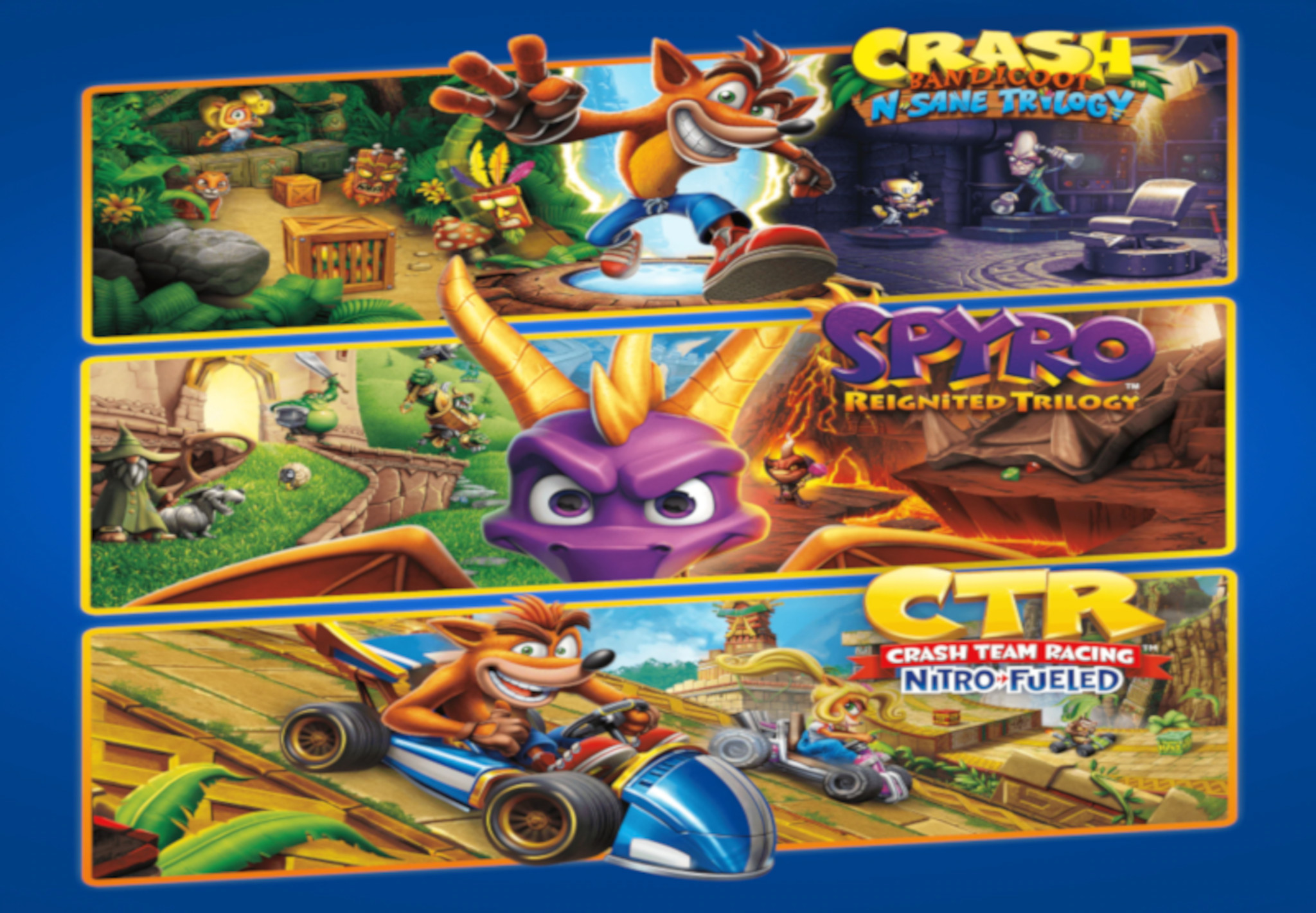 Crash + Spyro Triple Play Bundle AR XBOX One / Xbox Series X,S CD Key