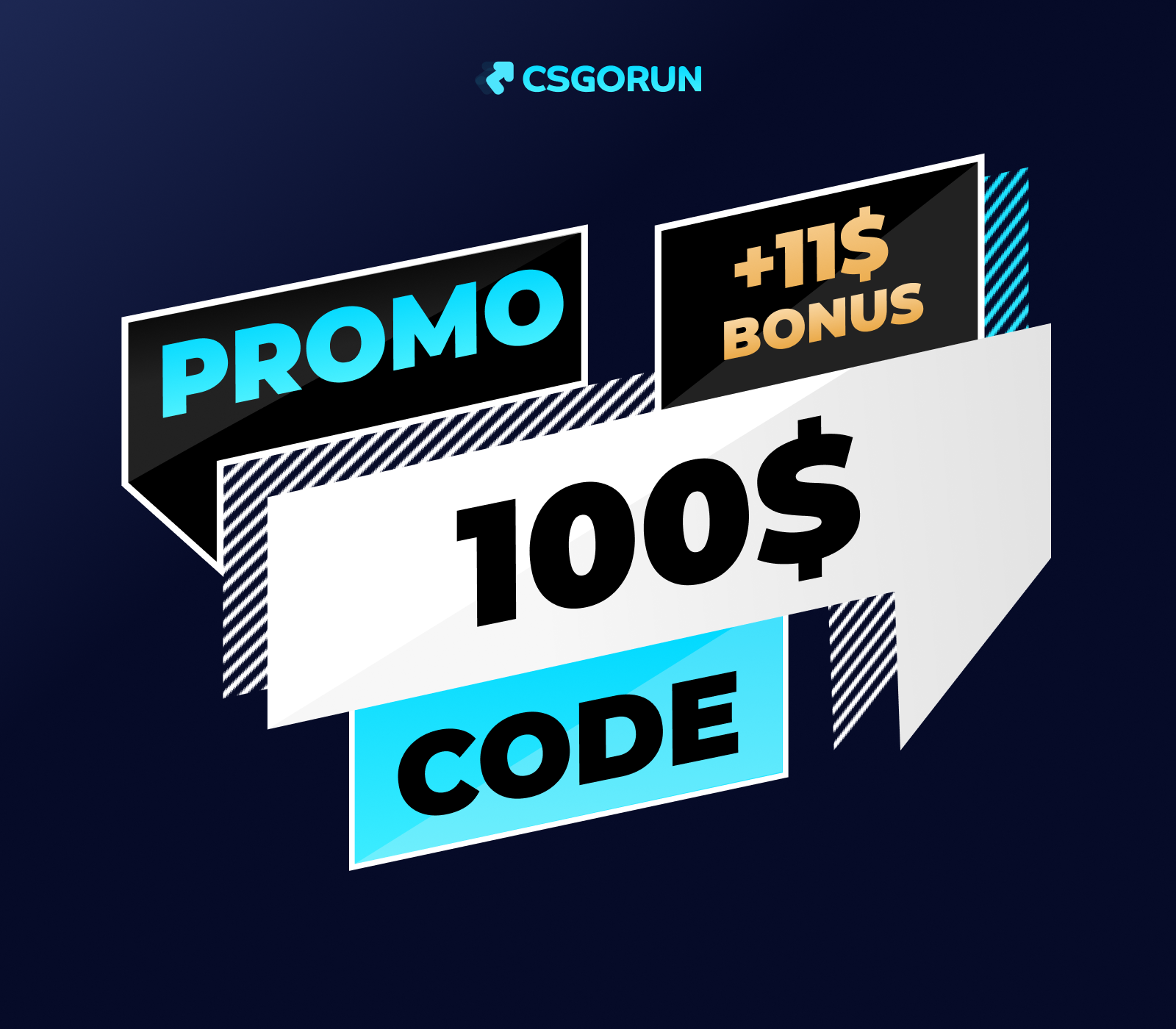 

CSGORUN - $100 Gift Card + $11 Bonus