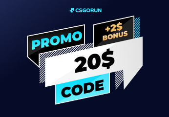 CSGORUN - $20 Gift Card + $2 Bonus