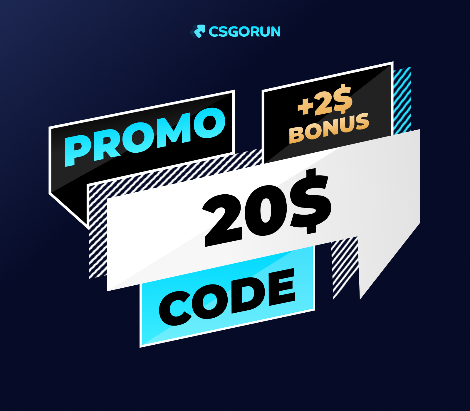 

CSGORUN - $20 Gift Card + $2 Bonus