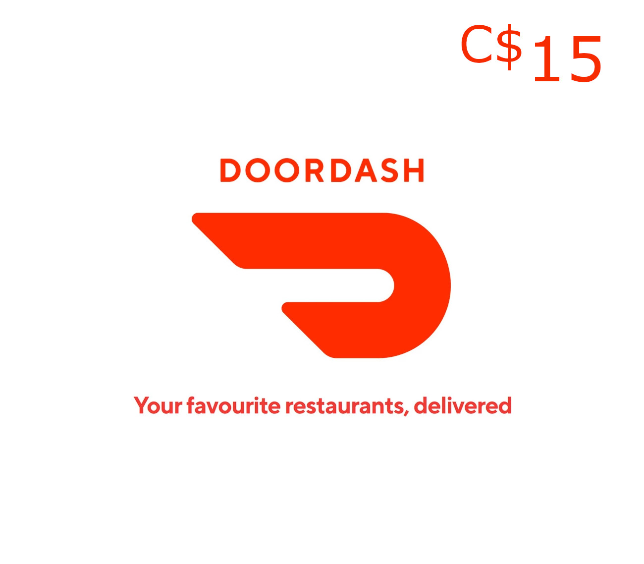 

DoorDash C$15 Gift Card CA