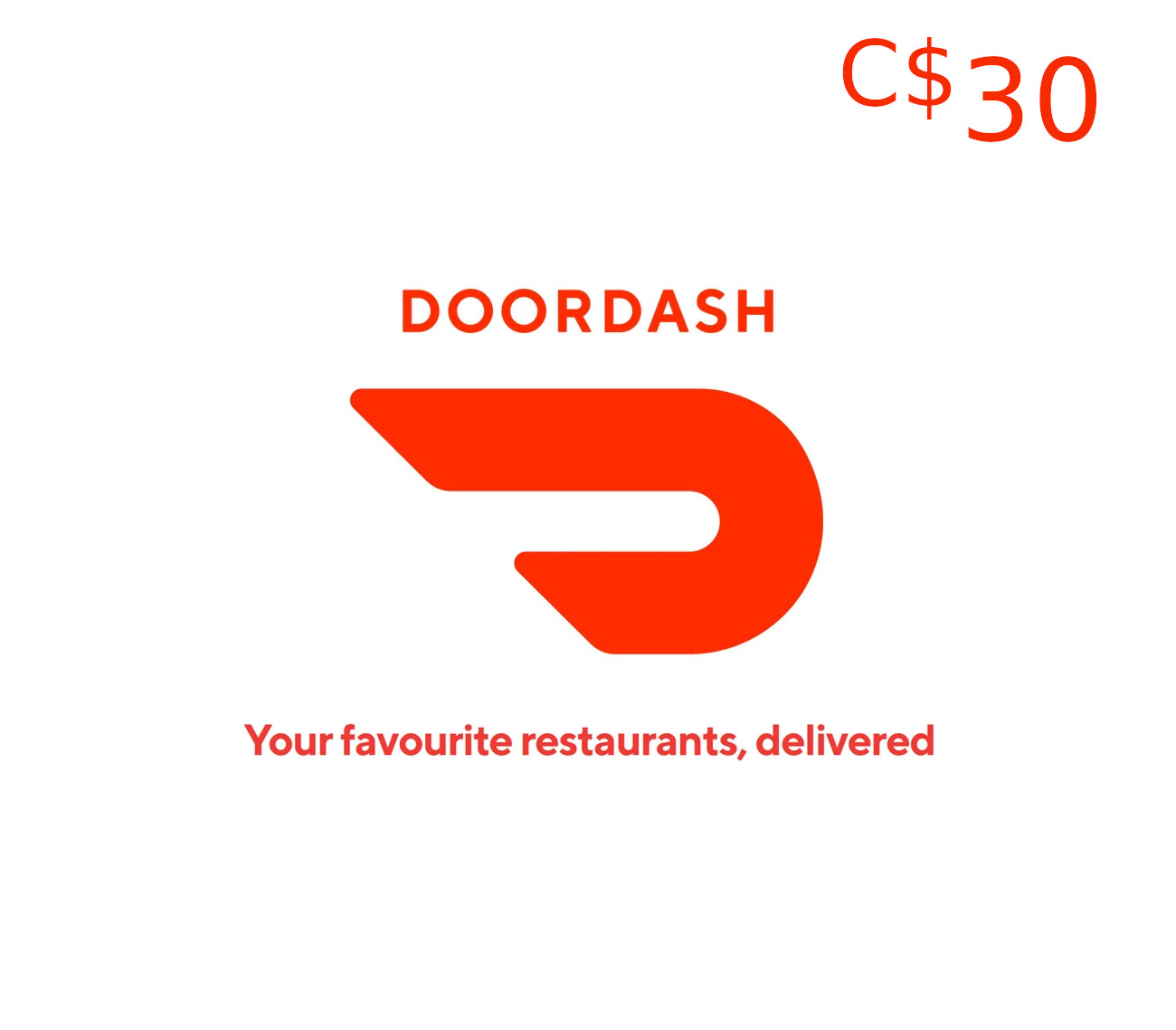 

DoorDash C$30 Gift Card CA