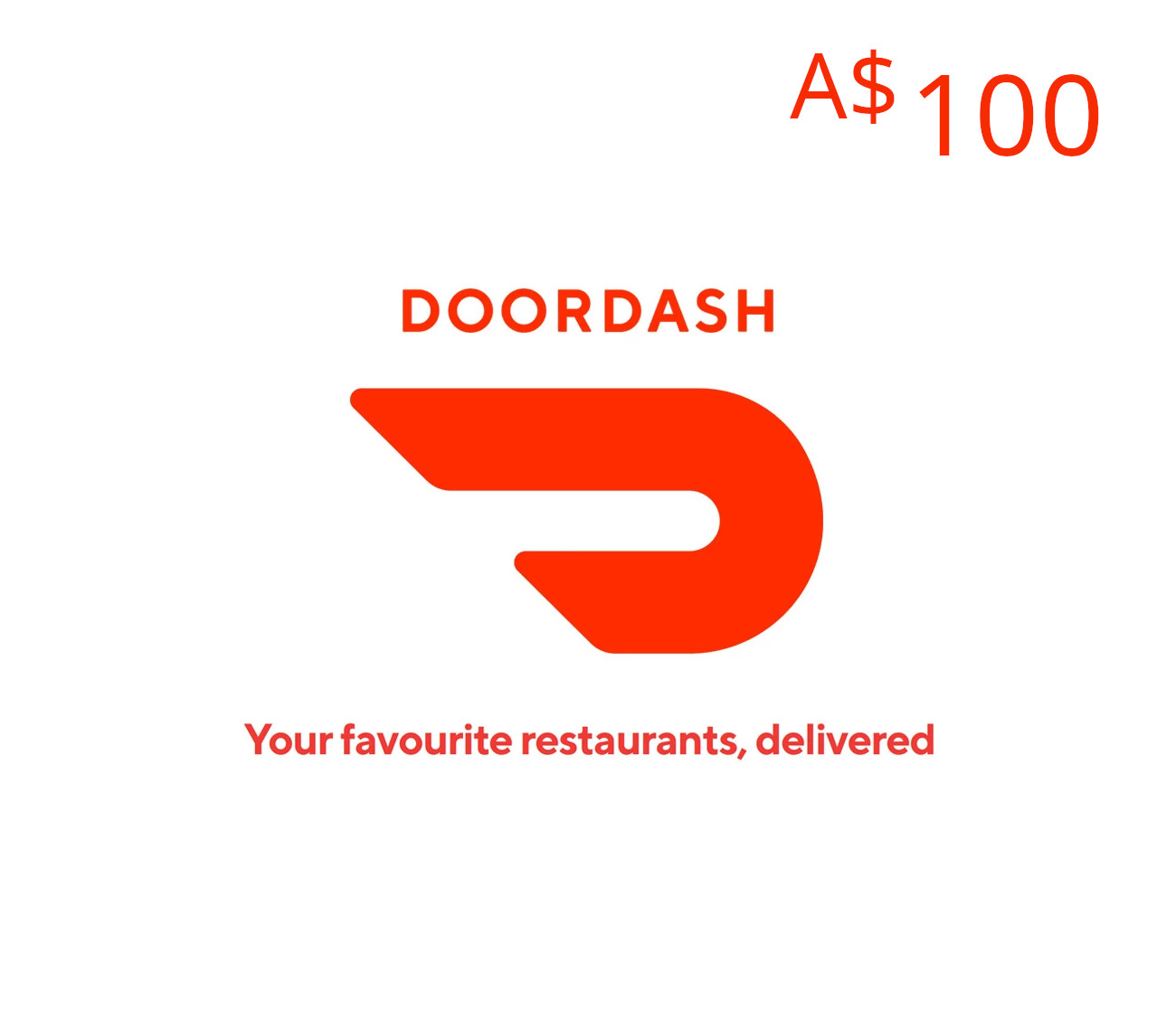 

DoorDash A$100 Gift Card AU