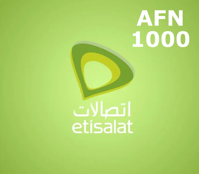 

Etisalat 1000 AFN Mobile Top-up AF