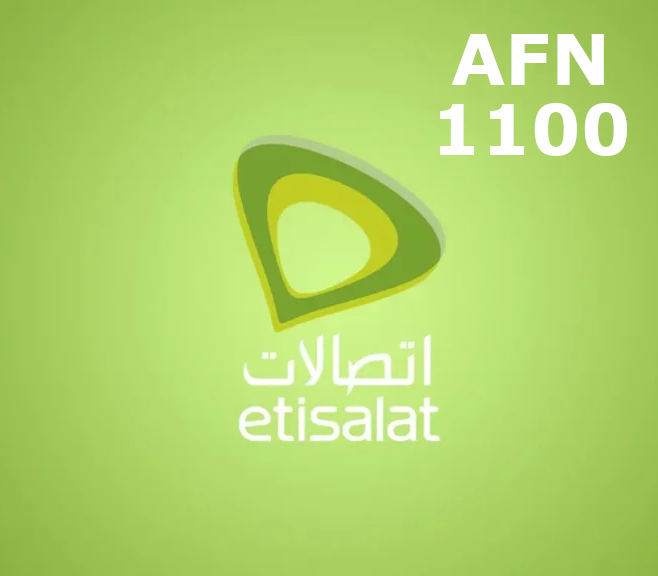 Etisalat 1100 AFN Mobile Top-up AF