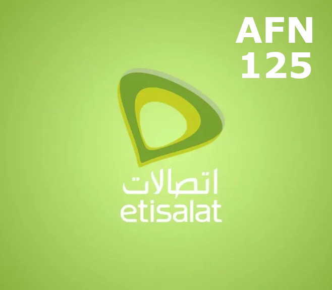 

Etisalat 125 AFN Mobile Top-up AF