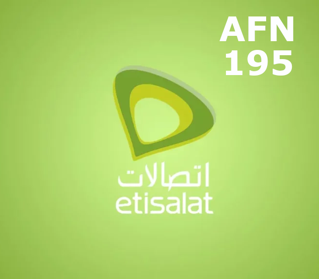 

Etisalat 195 AFN Mobile Top-up AF