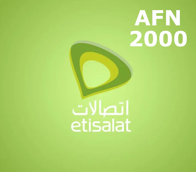 

Etisalat 2000 AFN Mobile Top-up AF