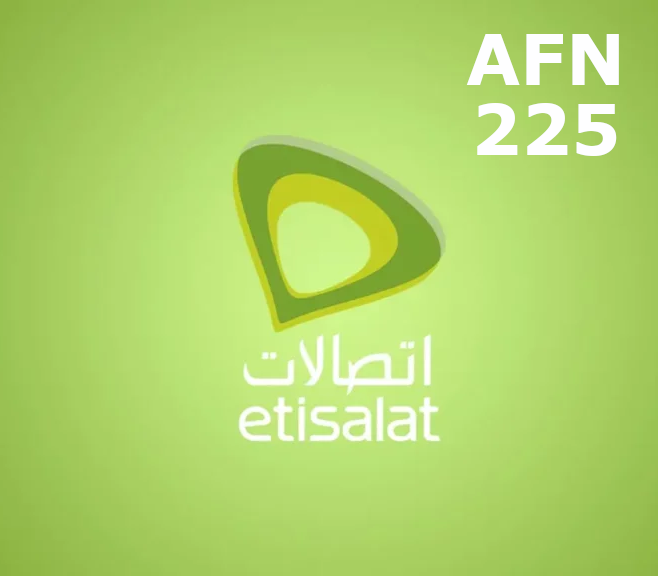 Etisalat 225 AFN Mobile Top-up AF