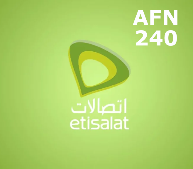 

Etisalat 240 AFN Mobile Top-up AF