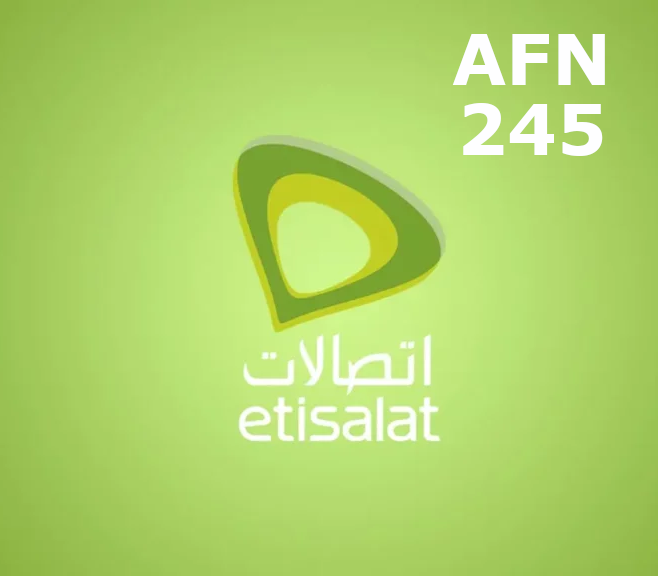 

Etisalat 245 AFN Mobile Top-up AF