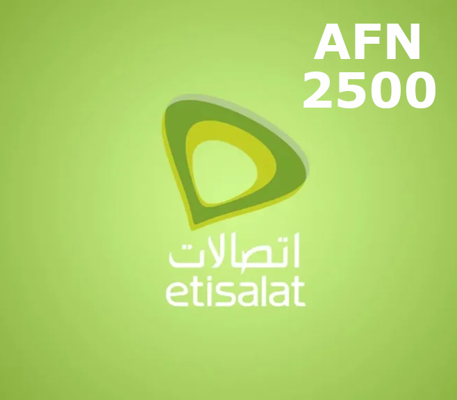 

Etisalat 2500 AFN Mobile Top-up AF