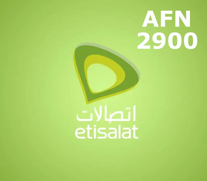 Etisalat 2900 AFN Mobile Top-up AF