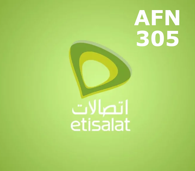 

Etisalat 305 AFN Mobile Top-up AF