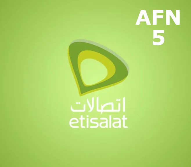 

Etisalat 5 AFN Mobile Top-up AF