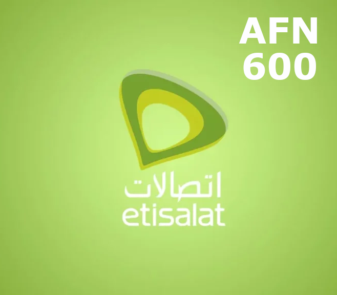 

Etisalat 600 AFN Mobile Top-up AF