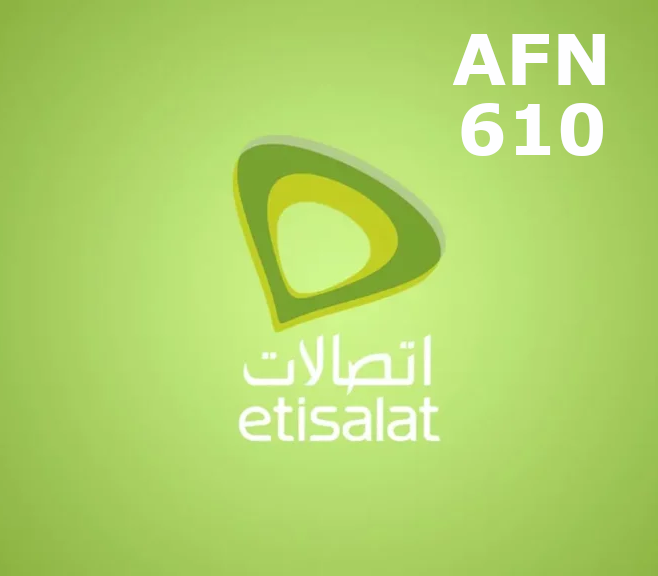 

Etisalat 610 AFN Mobile Top-up AF