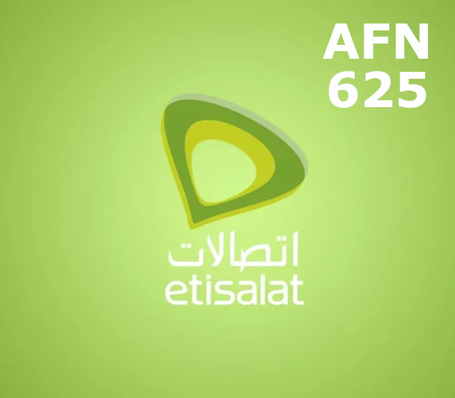 

Etisalat 625 AFN Mobile Top-up AF