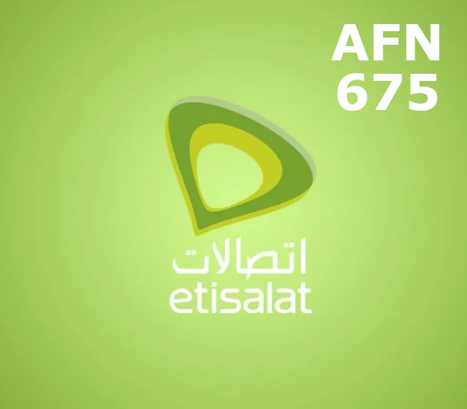 

Etisalat 675 AFN Mobile Top-up AF