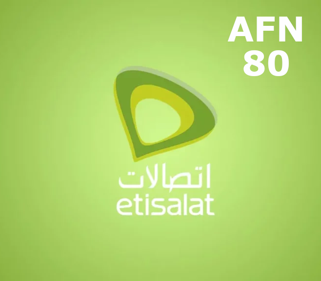 

Etisalat 80 AFN Mobile Top-up AF