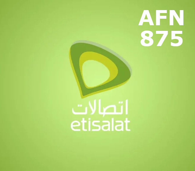 

Etisalat 875 AFN Mobile Top-up AF