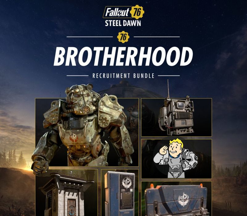 

Fallout 76 - Brotherhood Recruitment Bundle DLC Steam CD Key