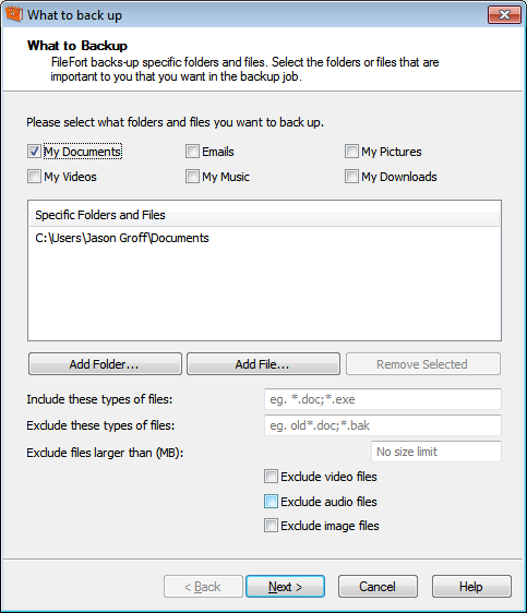 NCH: FileFort Backup Key