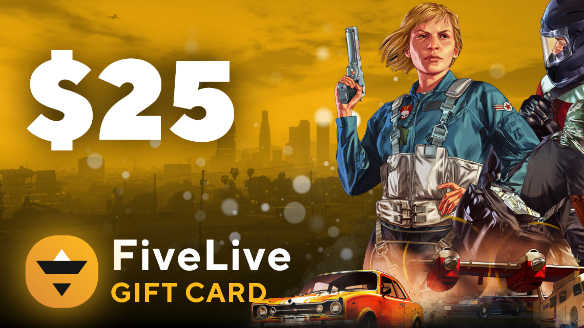 FiveLive $25 Gift Card