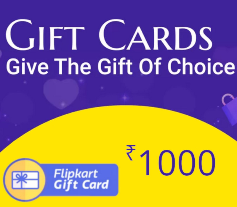 

Flipkart ₹1000 Gift Card IN